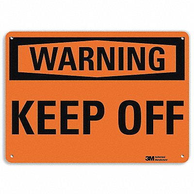 Danger Sign 7 in x 10 in Aluminum