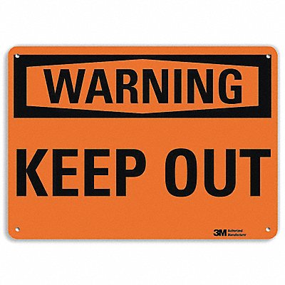 Security Sign 7 in x 10 in Plastic