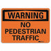 Pedestrian Traffic Sign 10inx14in Alumin