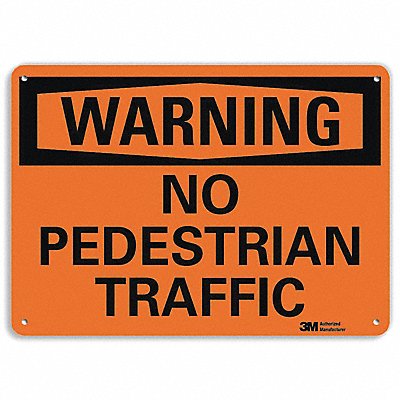 Danger Sign 7 in x 10 in Aluminum