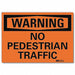 Rflct Pedestrian Trffc Lbl 10x14in Alum