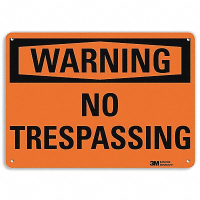 Security Sign 7 in x 10 in Plastic