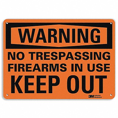 Security Sign 7 in x 10 in Plastic