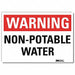 Warning Sign 10x14in Reflective Sheeting