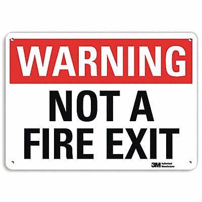 Entrance Sign 10 in x 14 in Plastic