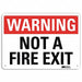 Warning Sign 7 in x 10 in Aluminum