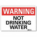 Warning Sign 5 in x 7 in Rflct Sheeting