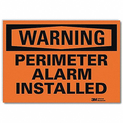 Security Sign 5x7in Reflective Sheeting