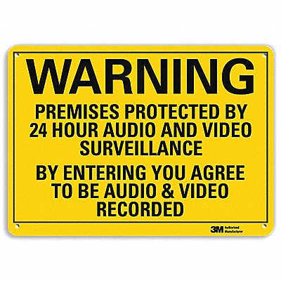 Danger Sign 7 in x 14 in Aluminum