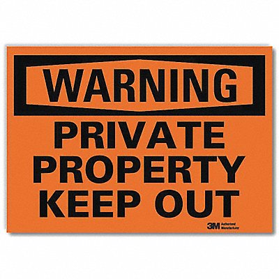 Security Sign 7in x 10in Rflct Sheeting