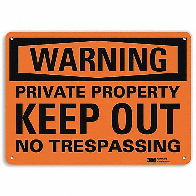 Security Sign 10 inx14 in Plastic