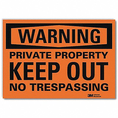 Security Sign 10inx14in Reflctv Sheeting