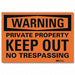 Security Sign 7x10in Reflective Sheeting