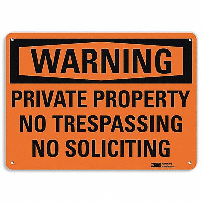 Security Sign 7 in x 10 in Plastic