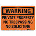 Security Sign 7 in x 10 in Plastic