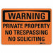 Danger Sign 7 in x 10 in Aluminum