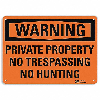 Danger Sign 7 in x 10 in Aluminum