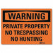 Security Sign 10inx14in Reflctv Sheeting