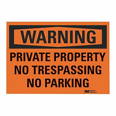 Security Sign 5 in x 7 in Rflct Sheeting