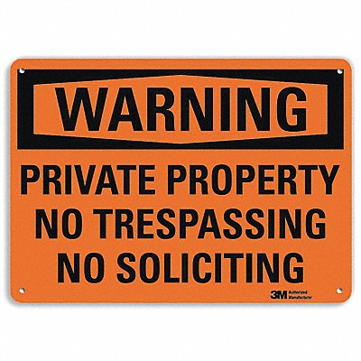 Danger Sign 7 in x 10 in Aluminum