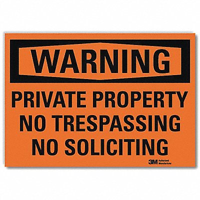 Security Sign 10in x 14in Rflct Sheeting