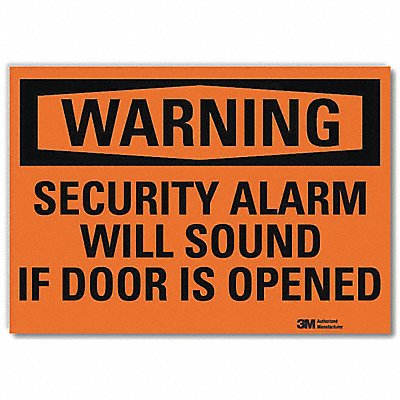 Security Sign 10x14in Rflctive Sheeting