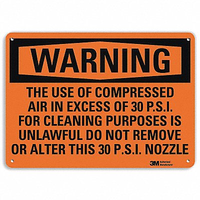 Danger Sign 7 in x 14 in Aluminum