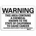 Warning Sign 10 in x 14 in Aluminum