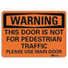 Danger Sign 7 in x 14 in Aluminum