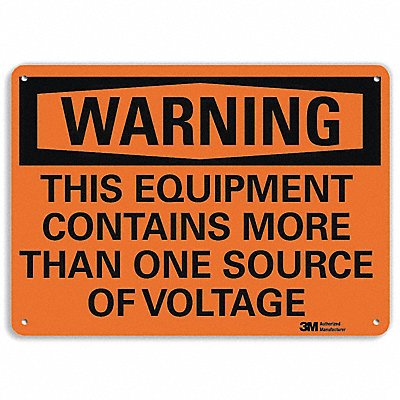Danger Sign 7 in x 10 in Aluminum
