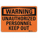 Security Sign 10 in x 14 in Plastic