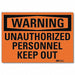 Security Sign 5 in x 7 in Rflct Sheeting