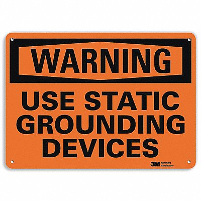 Danger Sign 7 in x 10 in Aluminum