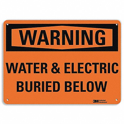 Danger Sign 7 in x 10 in Aluminum