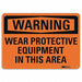 Warning Sign 7 in x 10 in Aluminum