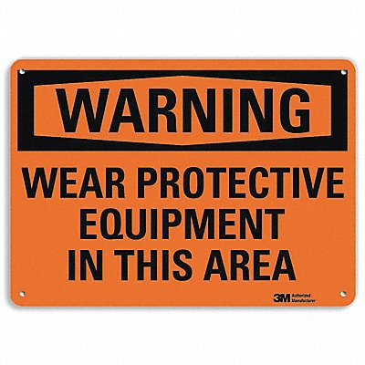 Security Sign 10 in x 14 in Aluminum