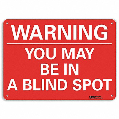 Rflct Traffic Safety Sign 10x14in Alum