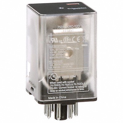 J2410 Gen Purpose Relay 8 Pin Octal 12VDC