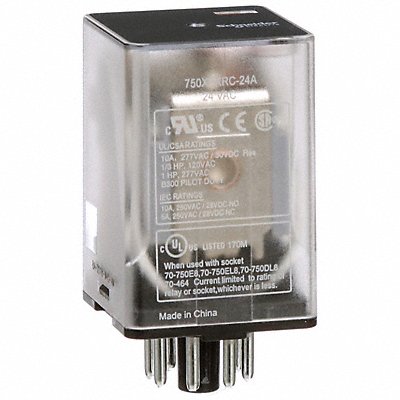 J2410 Gen Purpose Relay 8 Pin Octal 24VAC