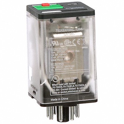 J2409 Gen Purpose Relay 8 Pin Octal 120VAC