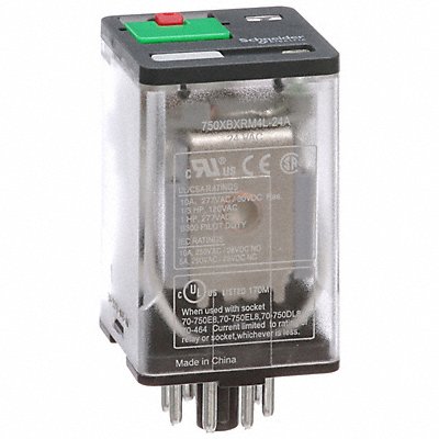 J2409 Gen Purpose Relay 8 Pin Octal 24VAC