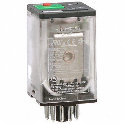 J2412 Gen Purpose Relay 11 Pin Octal 24VAC