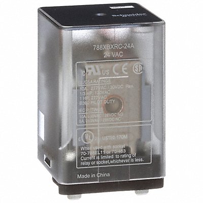 J2413 Gen Purpose Relay 8 Pin Square 24VAC