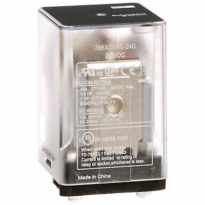 J2416 Gen Purpose Relay 11 Pin Square 24VDC