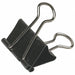 Binder Clip 1-1/4in Steel Blk/Slvr PK12