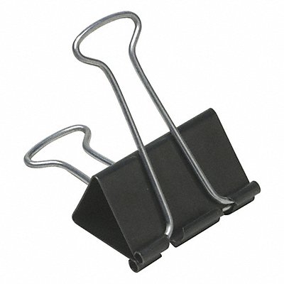 Binder Clip 2in. Steel Blk/Slvr PK12