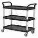 Utility Cart Black 39-3/4 in.H