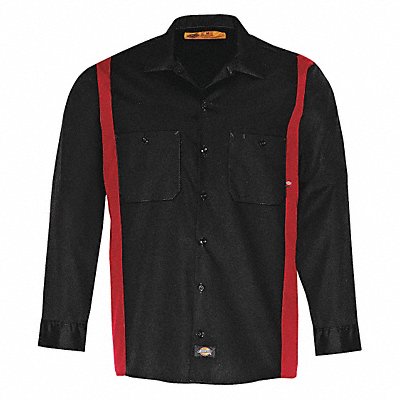 Work Shirt Long Sleeve Black Red LT