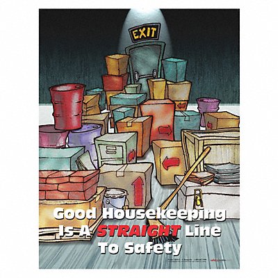 Safety Poster 22 in x 17 in Paper