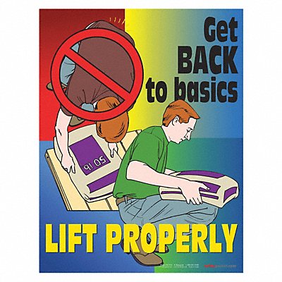 Safety Poster 22 in x 17 in Paper